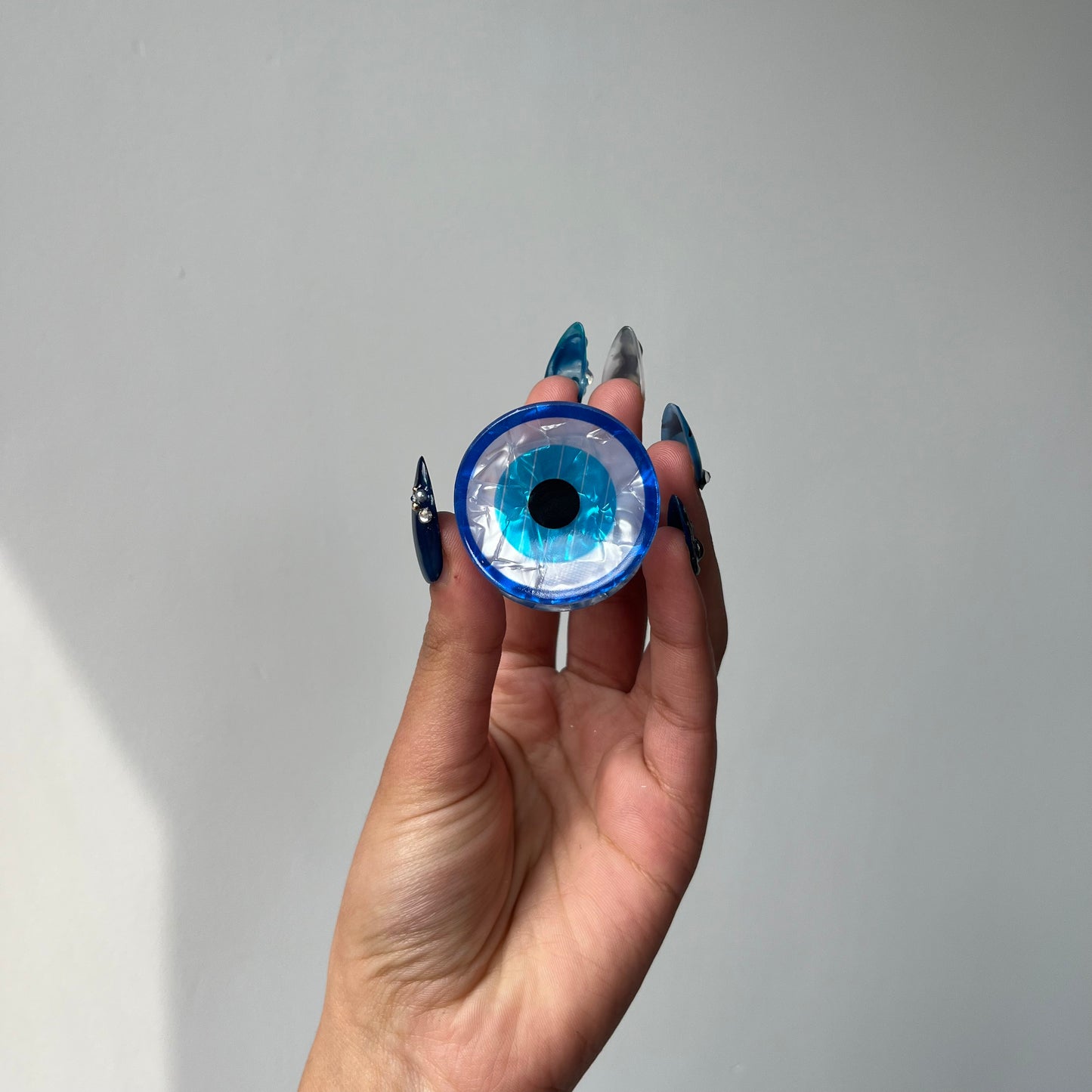 Evil Eye Hair Claw Set β Round & Oval Acrylic Claw Clips for Protection & Style