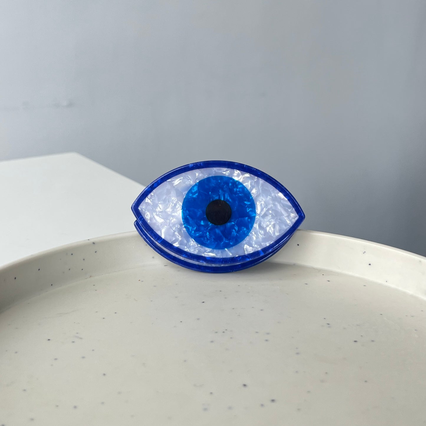 Evil Eye Hair Claw Set β Round & Oval Acrylic Claw Clips for Protection & Style