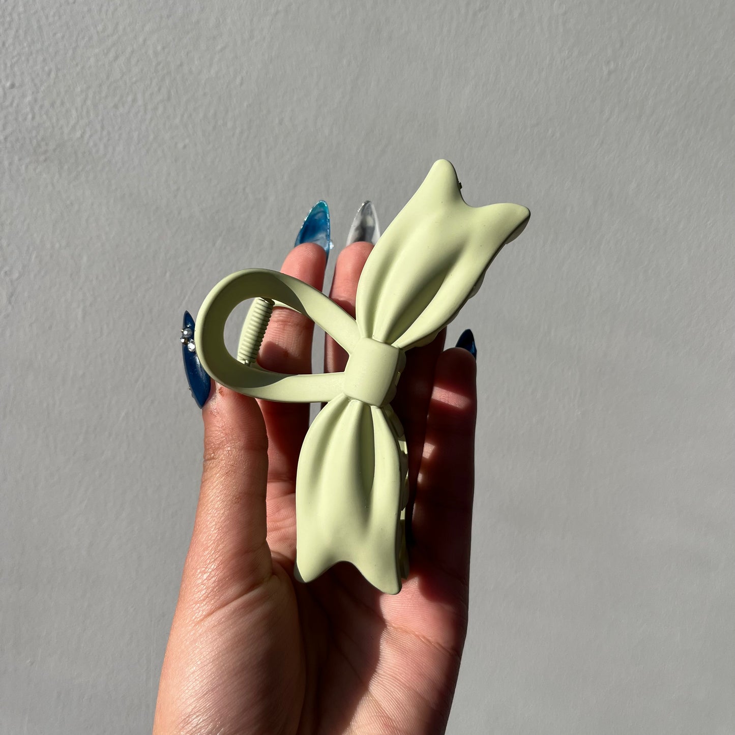 Matte Bow Hair Claw Clip β Elegant Soft Touch Ribbon Claw for Women & Girls