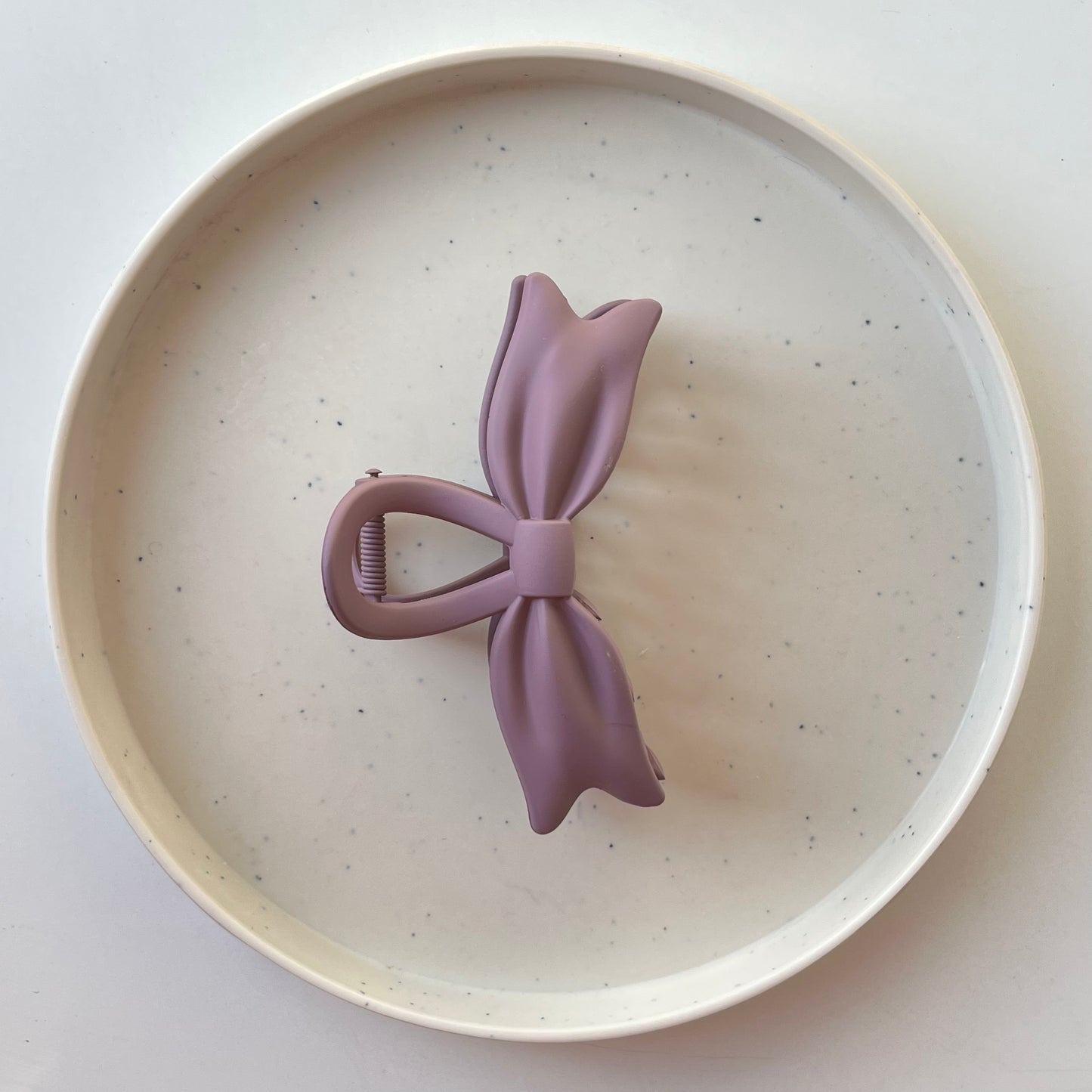 Matte Bow Hair Claw Clip β Elegant Soft Touch Ribbon Claw for Women & Girls