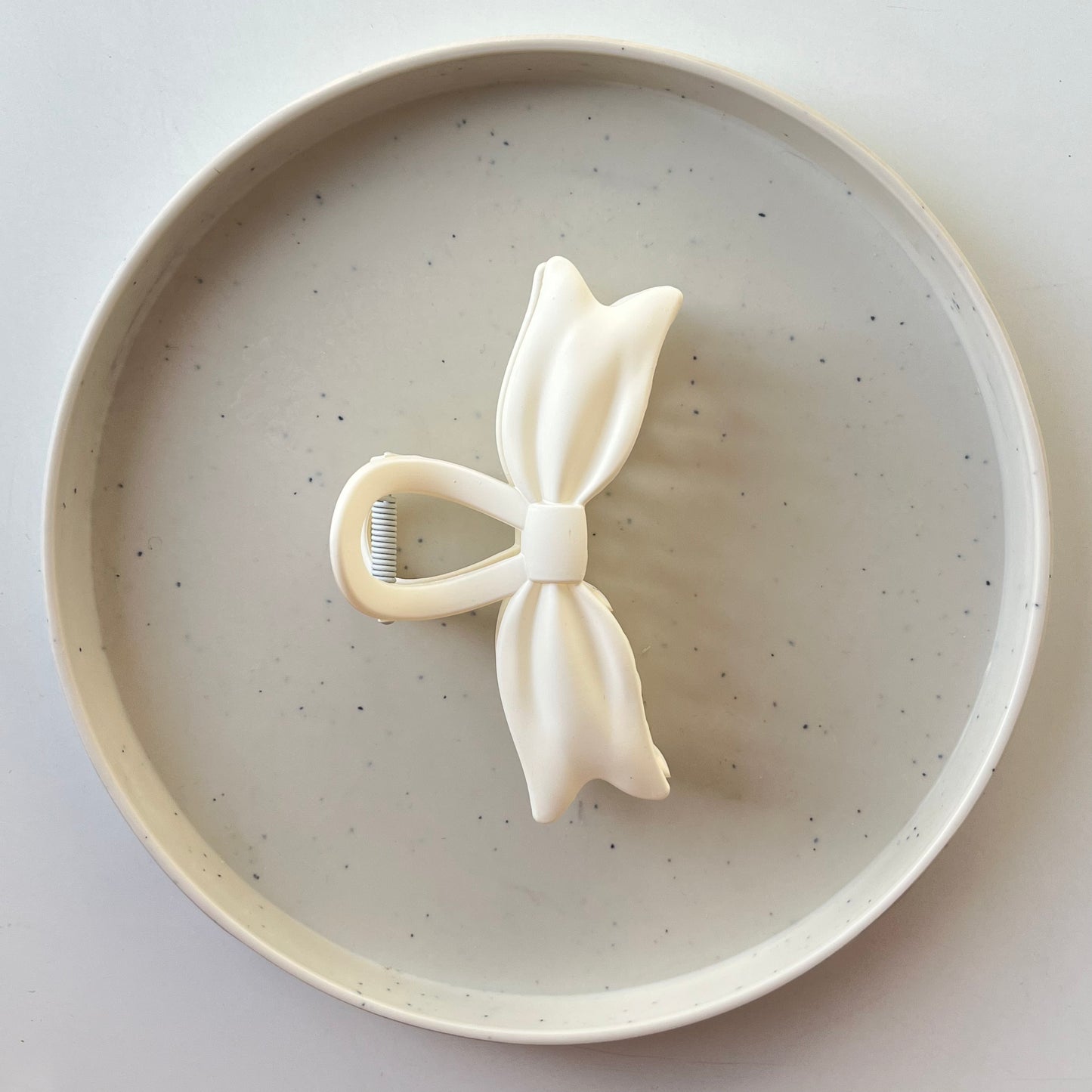 Matte Bow Hair Claw Clip β Elegant Soft Touch Ribbon Claw for Women & Girls
