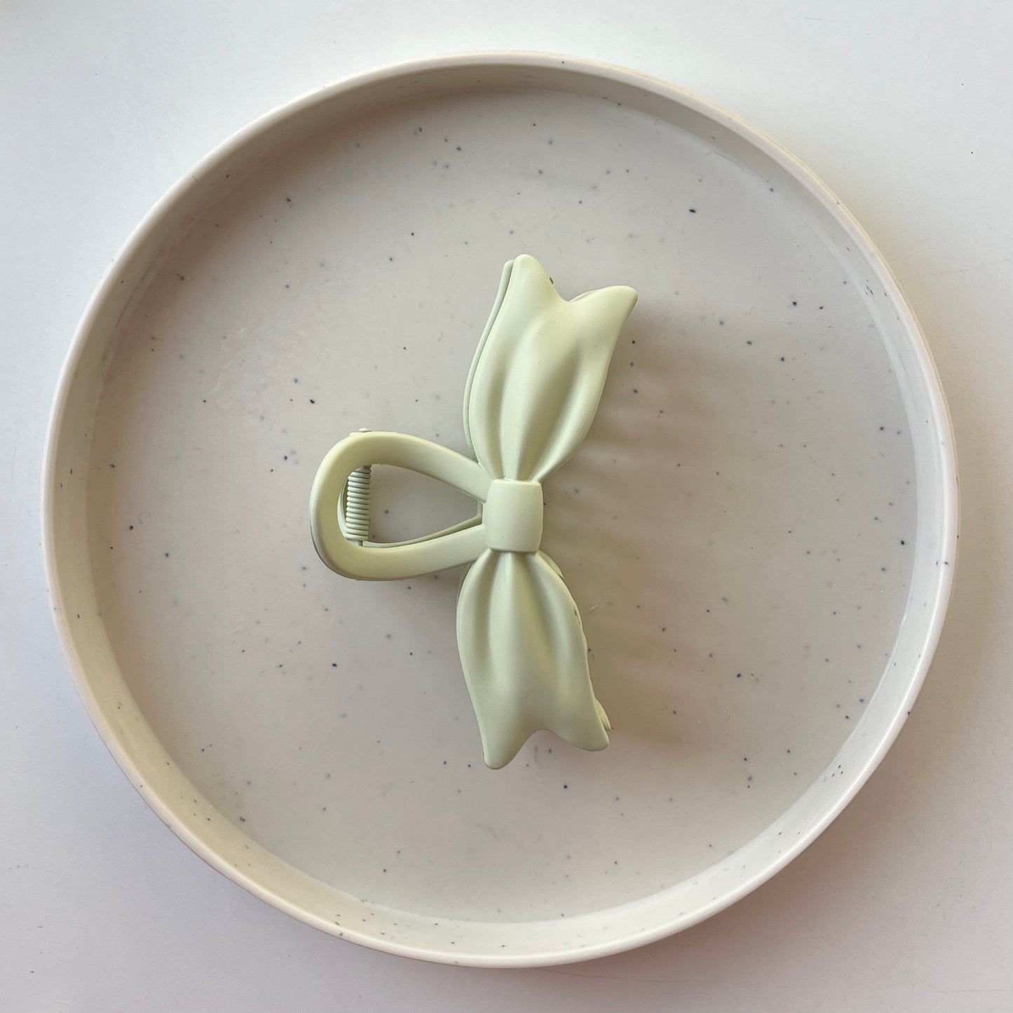 Matte Bow Hair Claw Clip β Elegant Soft Touch Ribbon Claw for Women & Girls