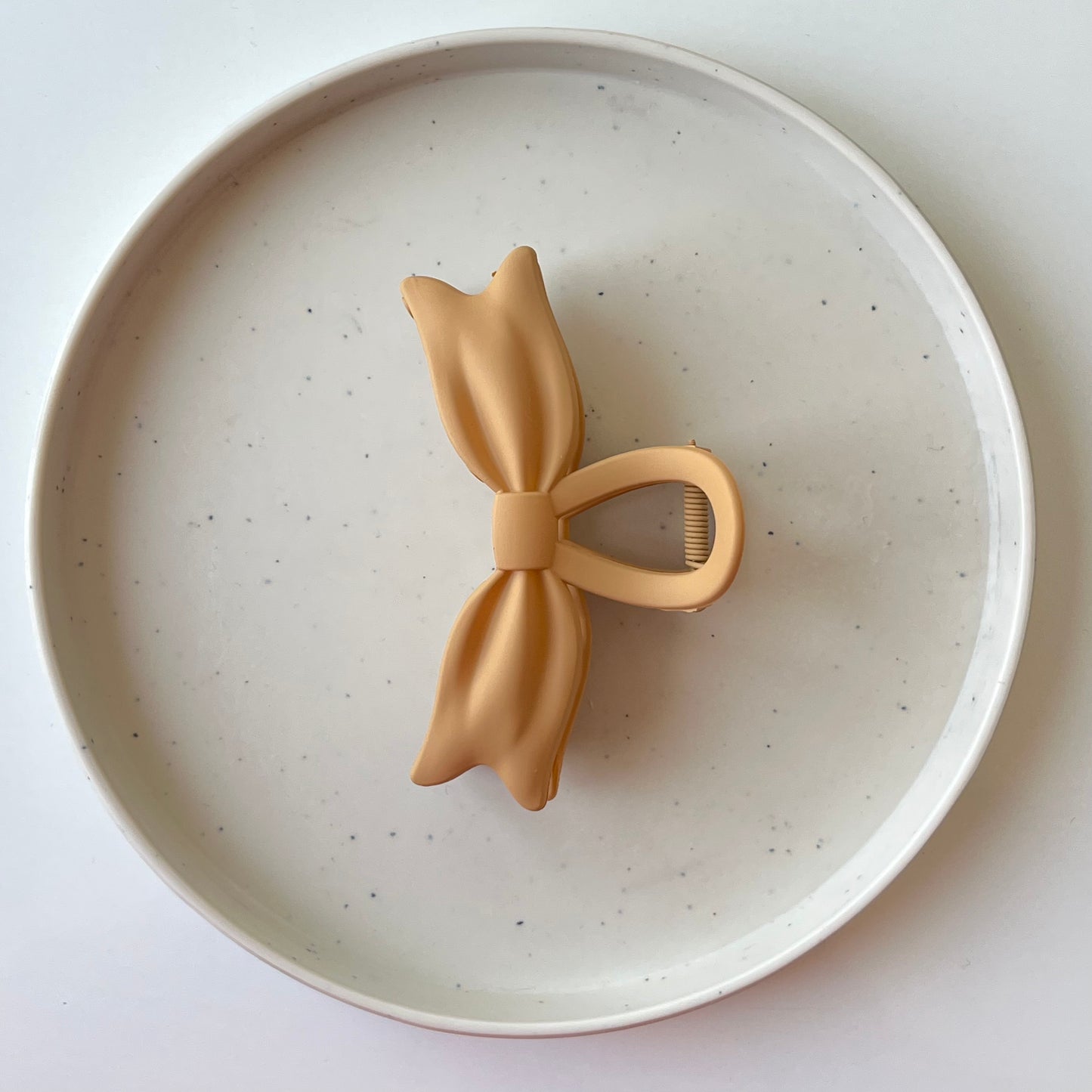 Matte Bow Hair Claw Clip β Elegant Soft Touch Ribbon Claw for Women & Girls
