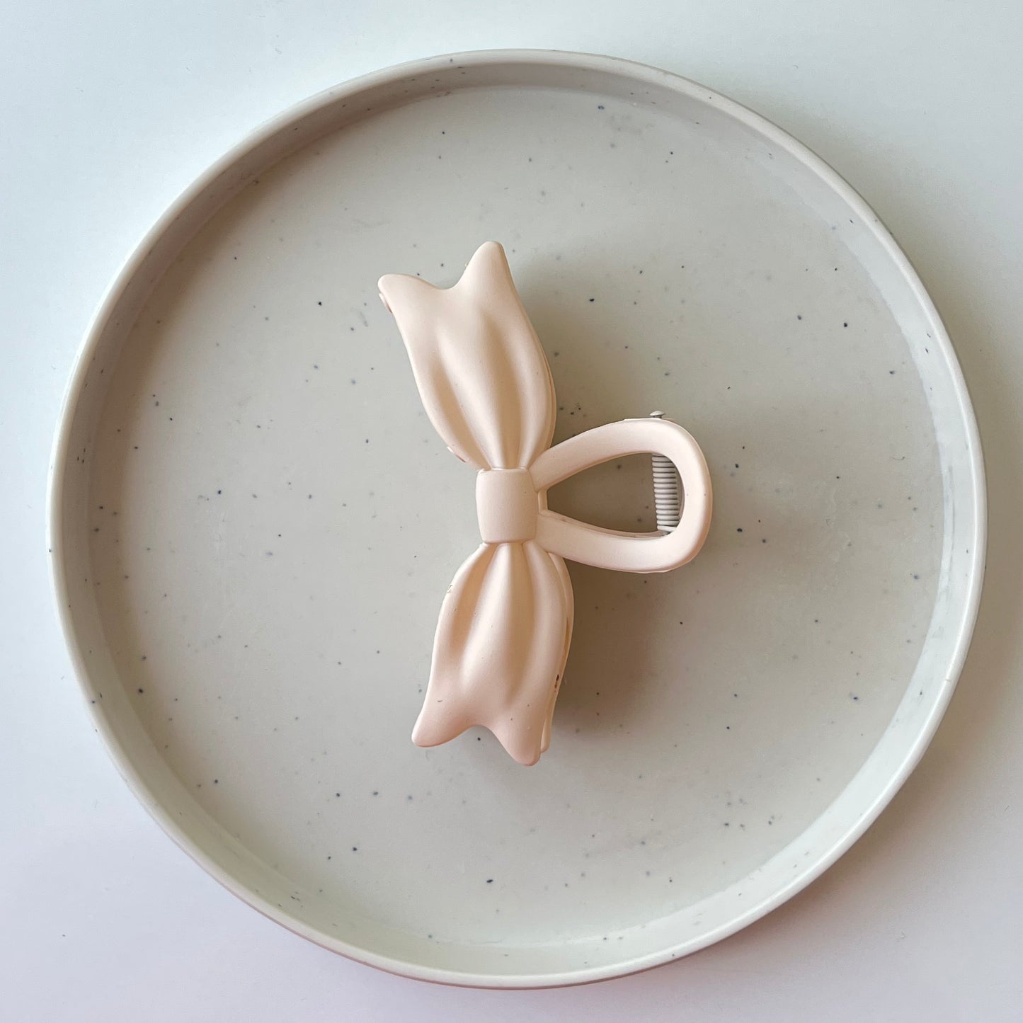 Matte Bow Hair Claw Clip β Elegant Soft Touch Ribbon Claw for Women & Girls